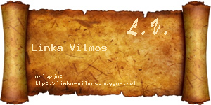 Linka Vilmos névjegykártya